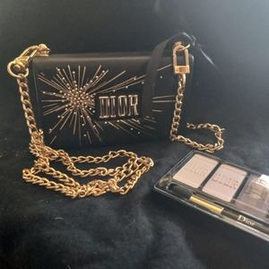 Dior eyeshadow and box/ crossbody